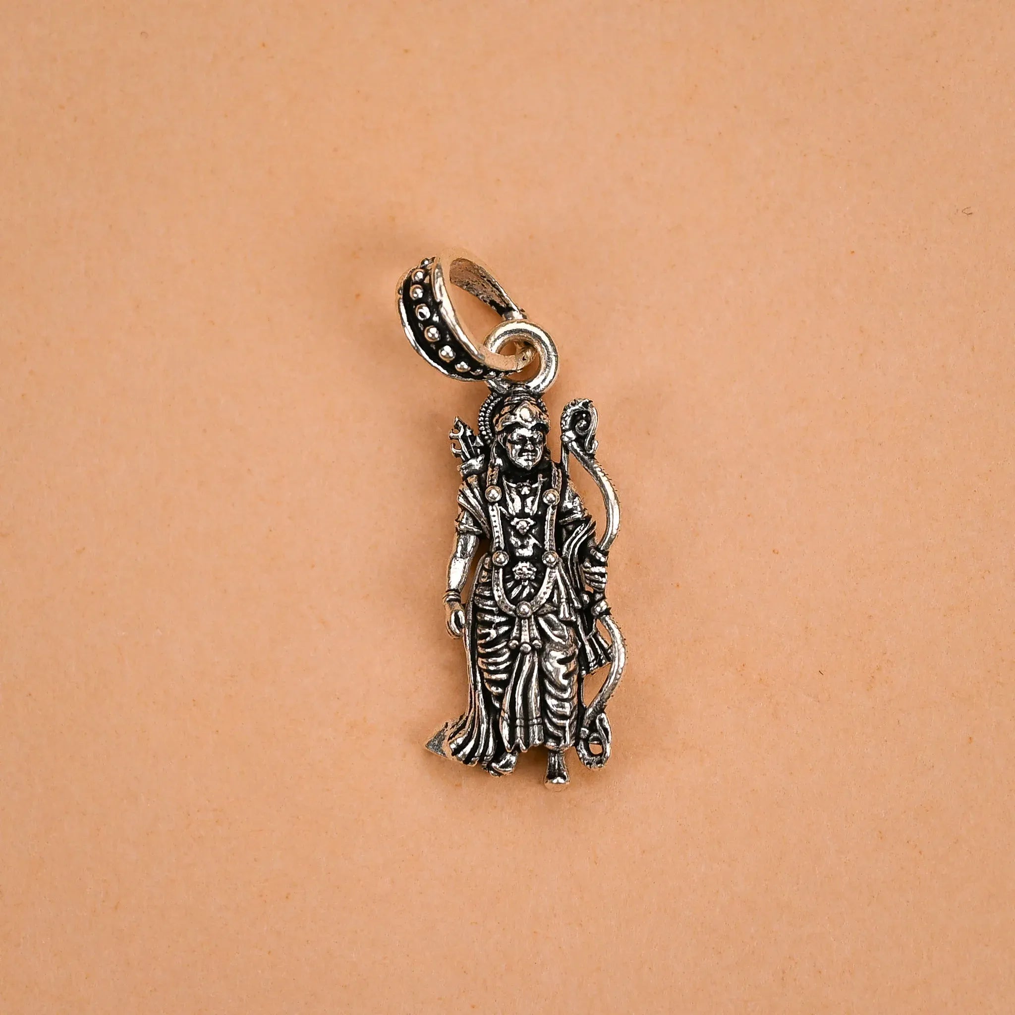 Ram Bhagwan Silver Pendant - Second Image