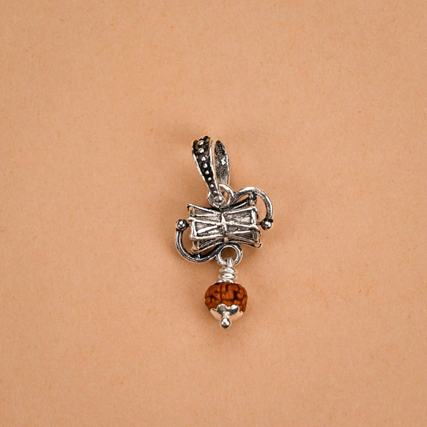 Damaru Silver Pendant