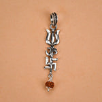 Trishul with Om and Swastik Silver Pendant