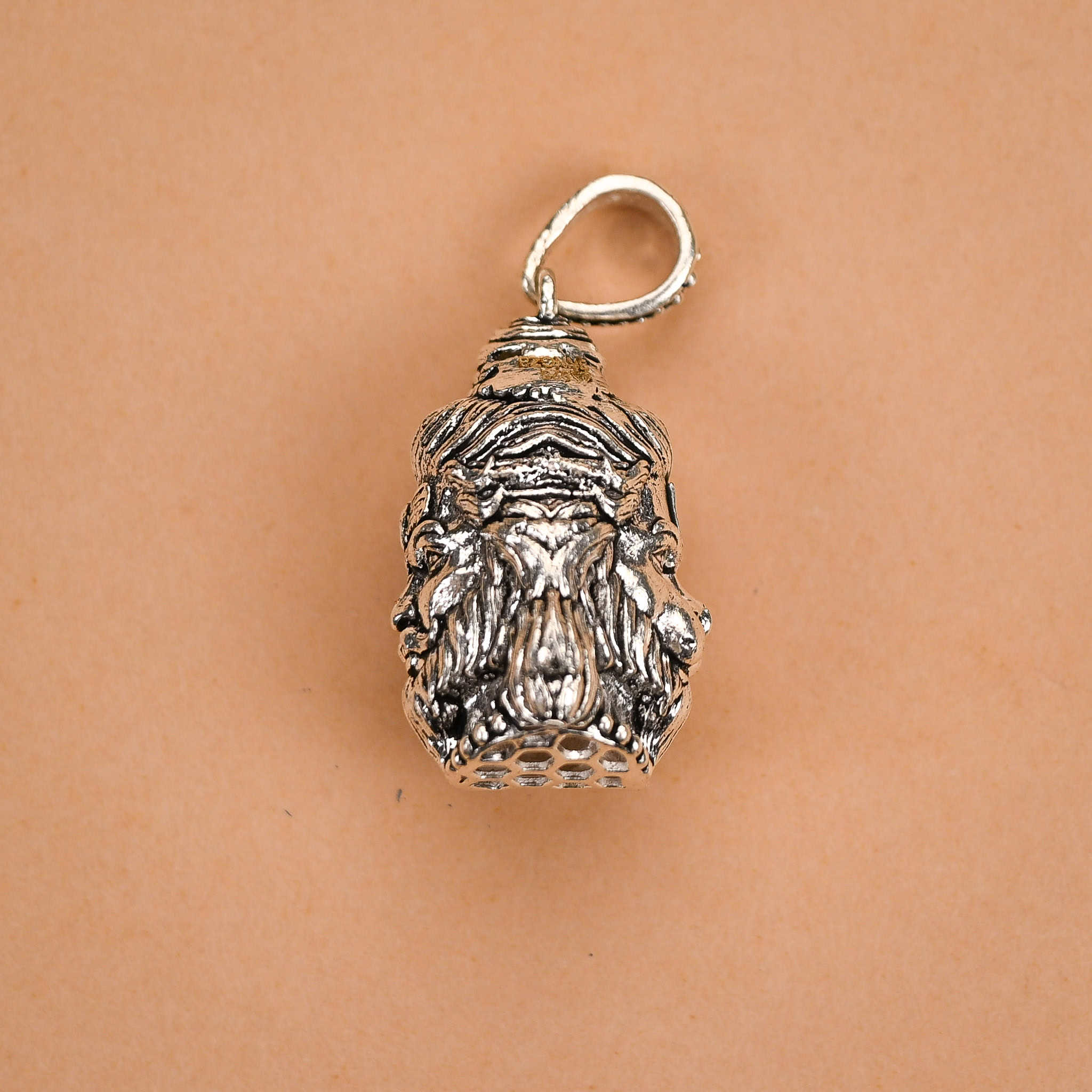 Hanuman Mahadev Silver Pendant