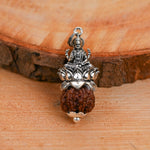 Lakshmiji Pendant with 7 Mukhi Nepali Rudraksha