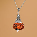 Hanumanji Pendant with 11 Mukhi Nepali  Rudraksha