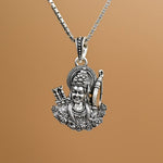 Ram Silver Pendant With Chain