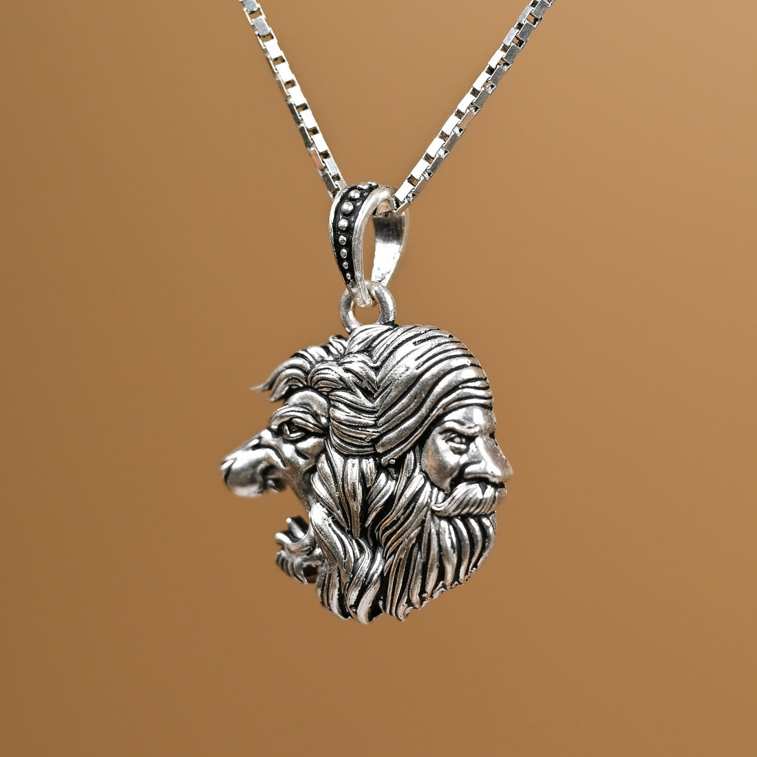 Silver Maratha King Shivaji Pendant