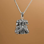 Panchmukhi Hanuman Silver Pendant With Chain 