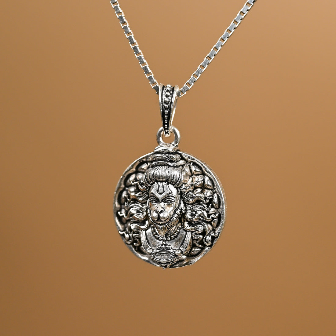 Bajrangbali Hanuman Ji Silver Pendant