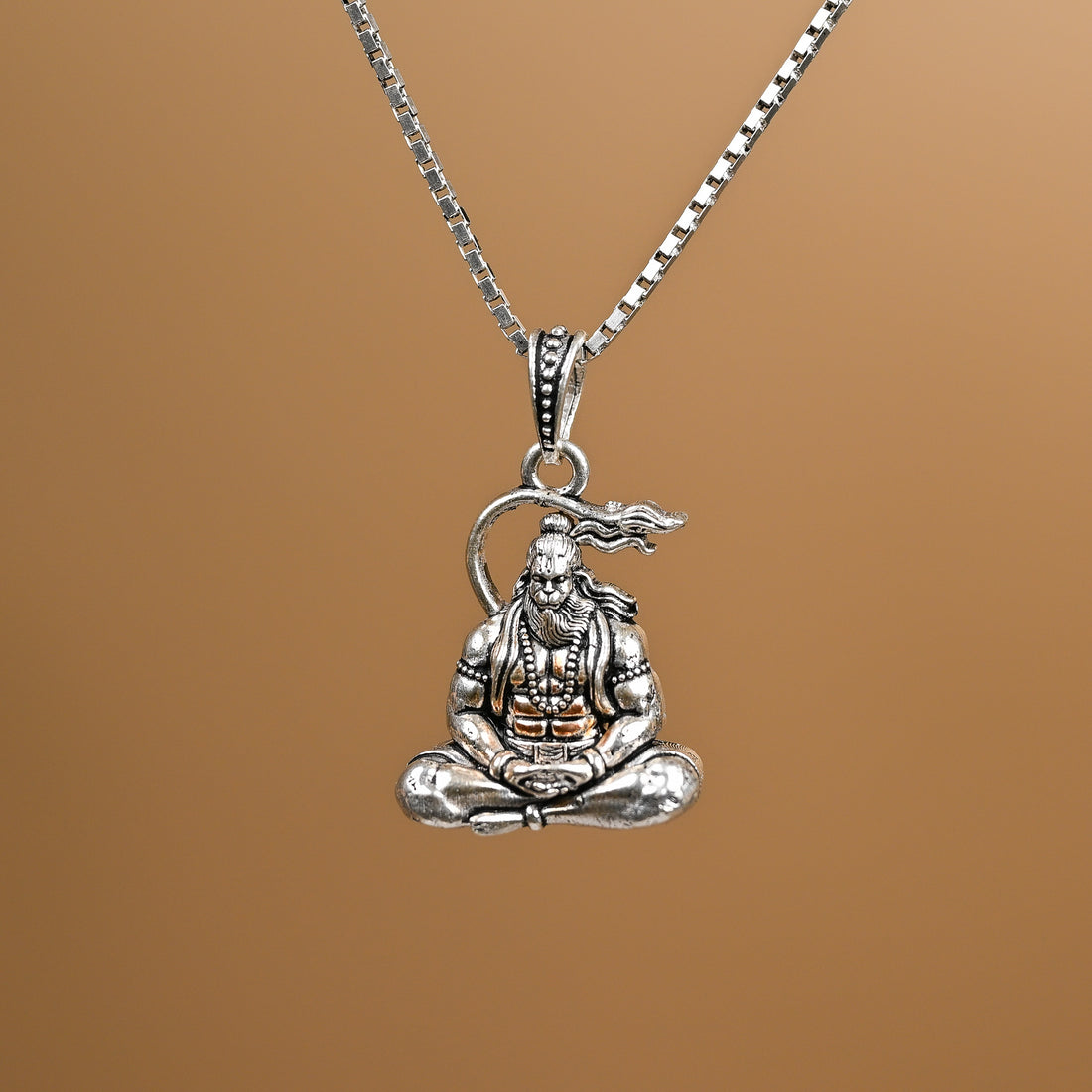 Hanuman Silver Pendant