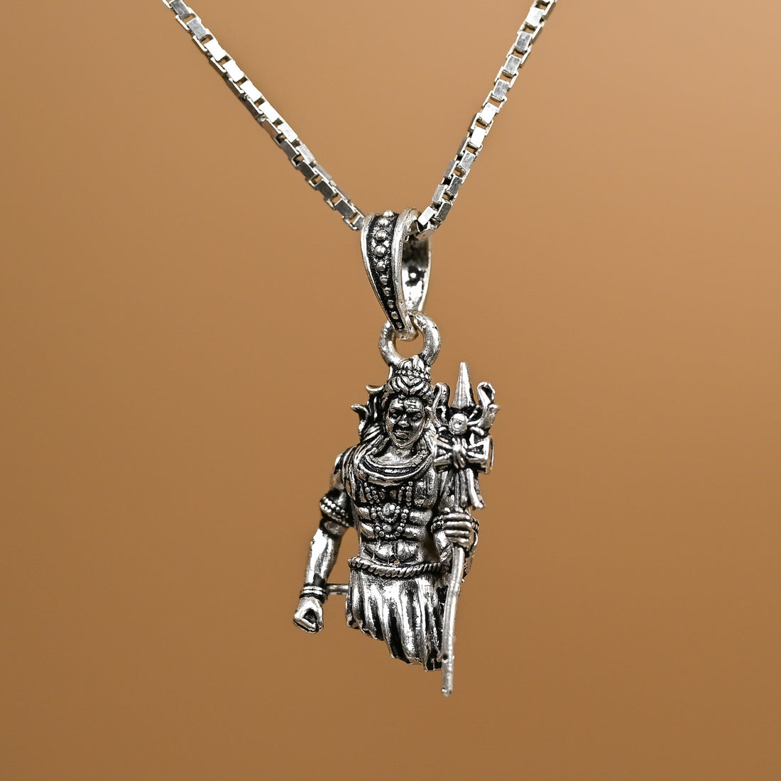 Mahadev Silver Pendent