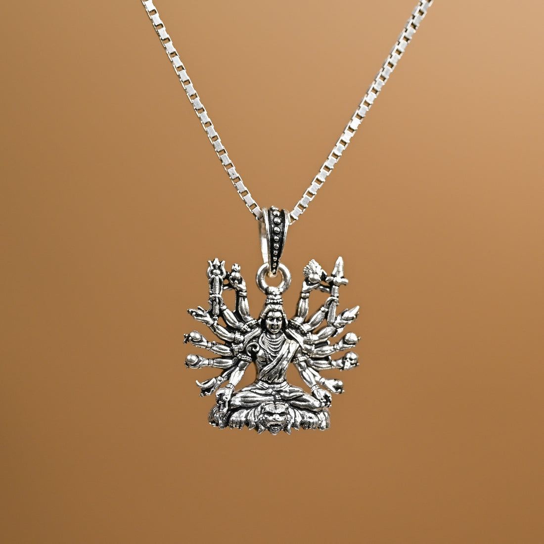 Shiva Mudra Silver Pendant