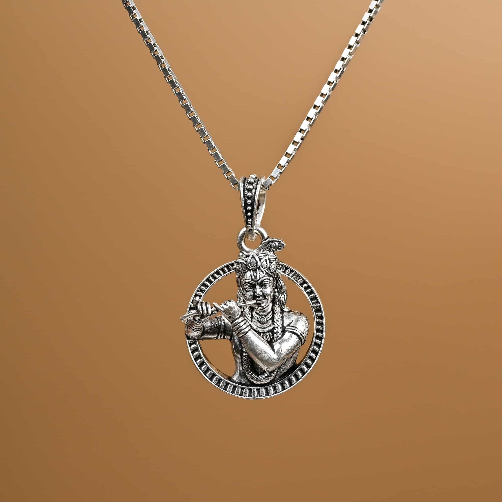 Murlidhar Krishna Pendant With Chain 