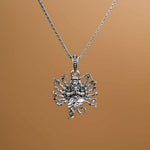 Narasimha Silver Pendant With Chain 