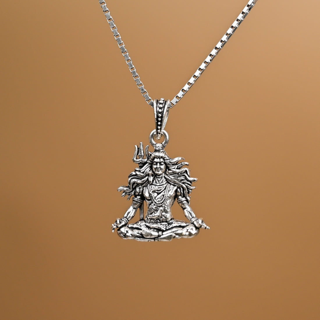Shiva Silver Pendant