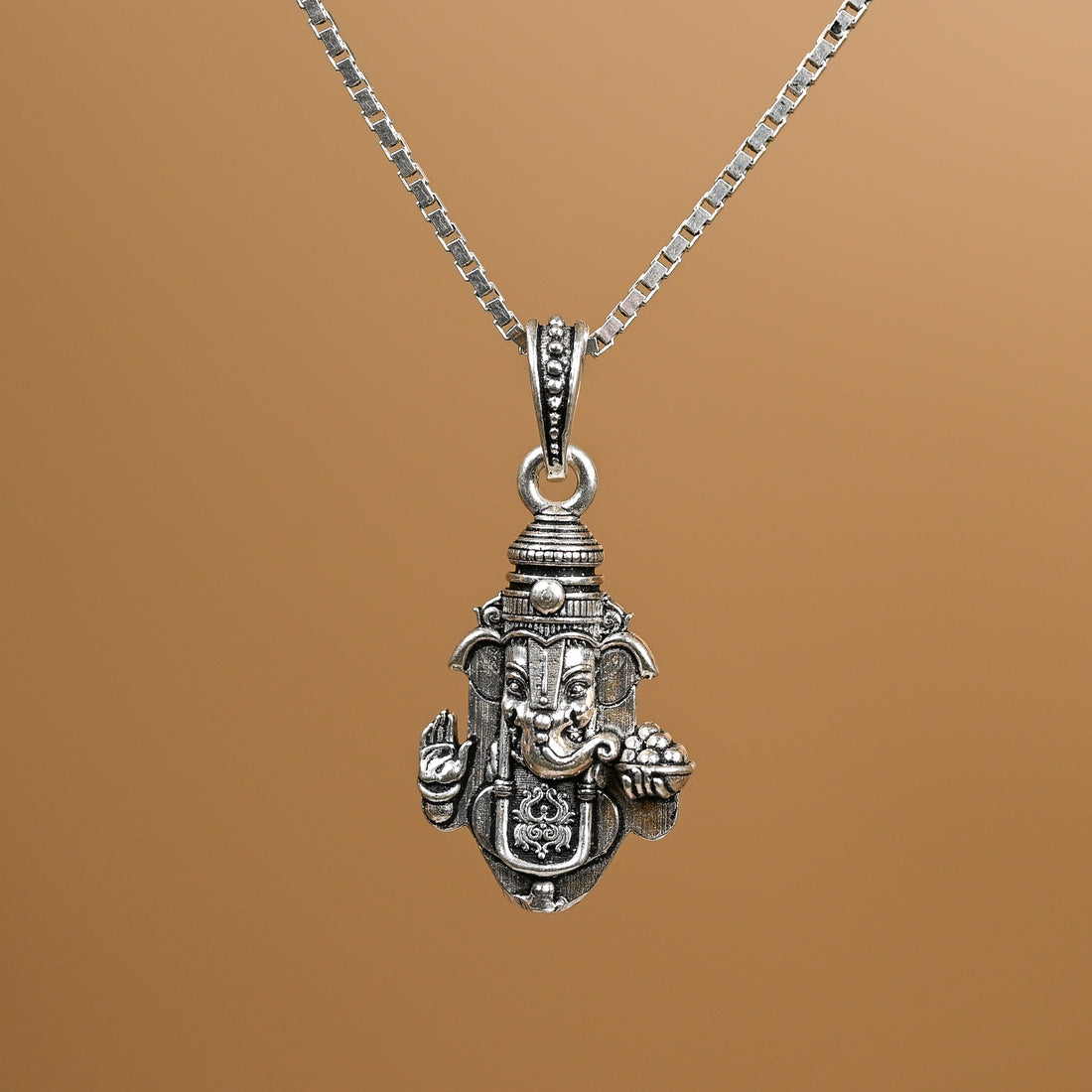Ganpati Silver Pendant