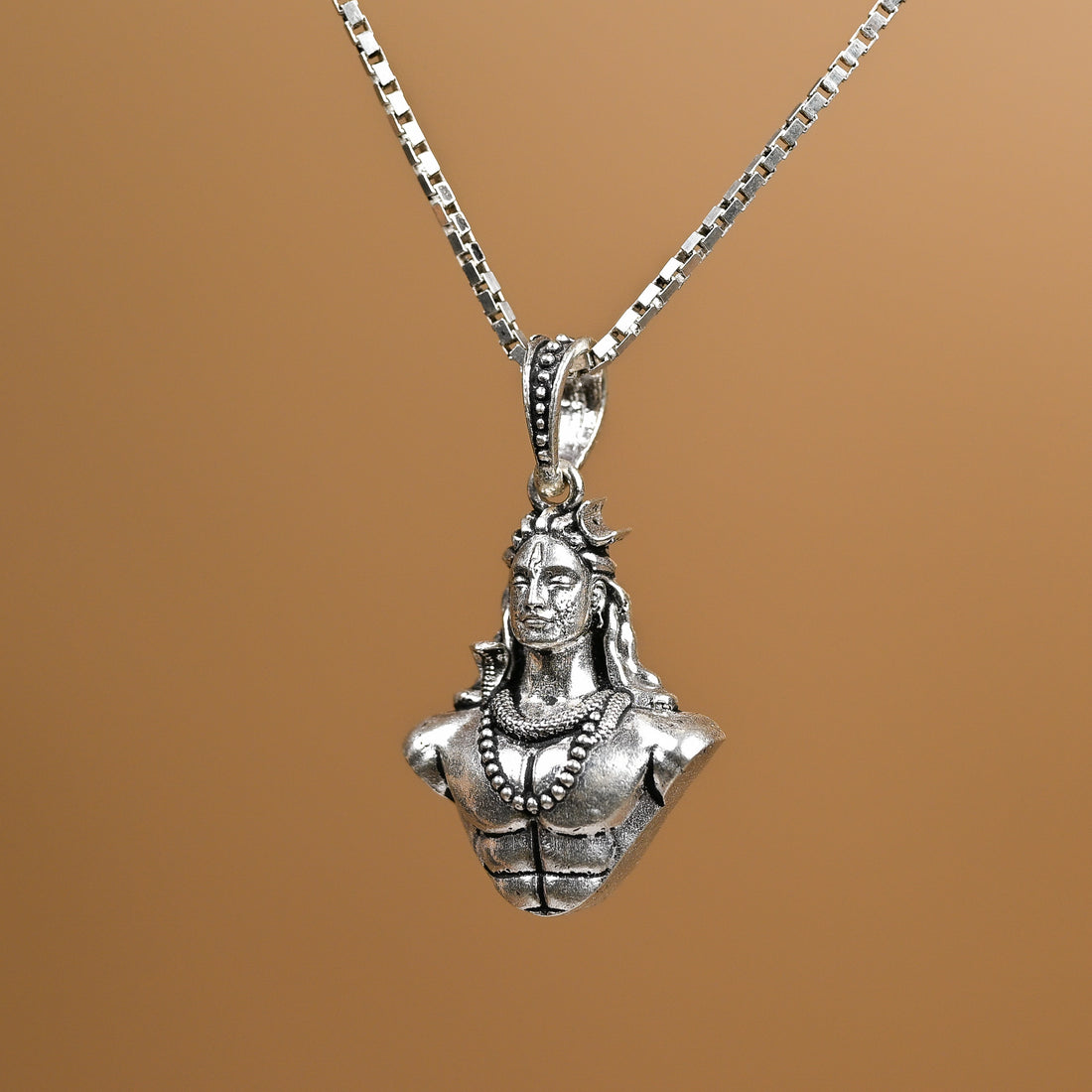 Mahadev Silver Pendant