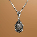 Lord Mahakal Silver Pendant With Chain 