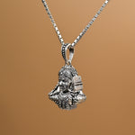 Khodiyar Maa silver pendant With Chain 