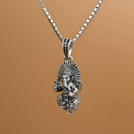 God Ganesha silver pendant With Chain 
