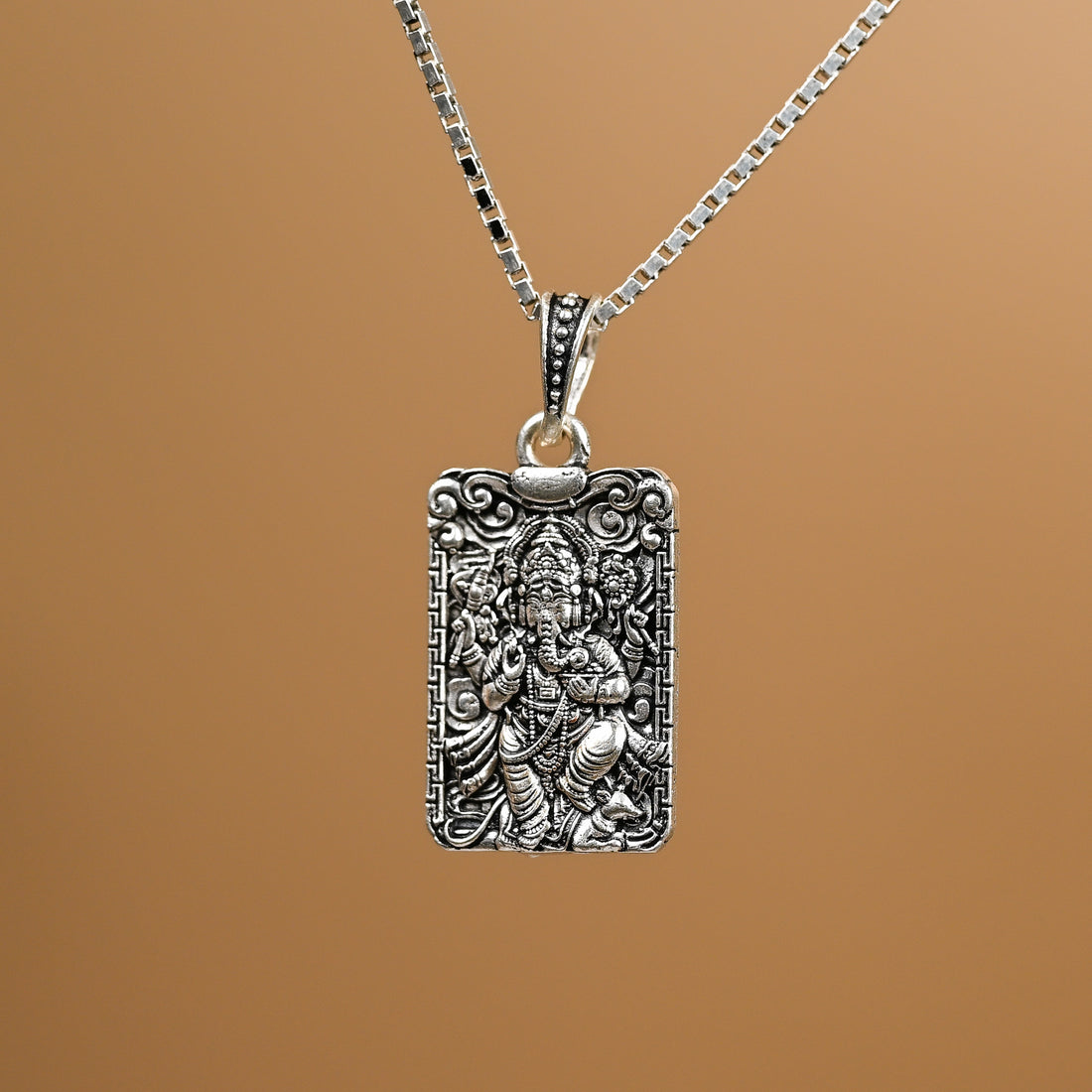 Ganpati Dada Silver Pendant