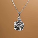 Kanha Silver Pendant With Chain