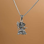 Shiv Shankar Silver Pendant With Chain 