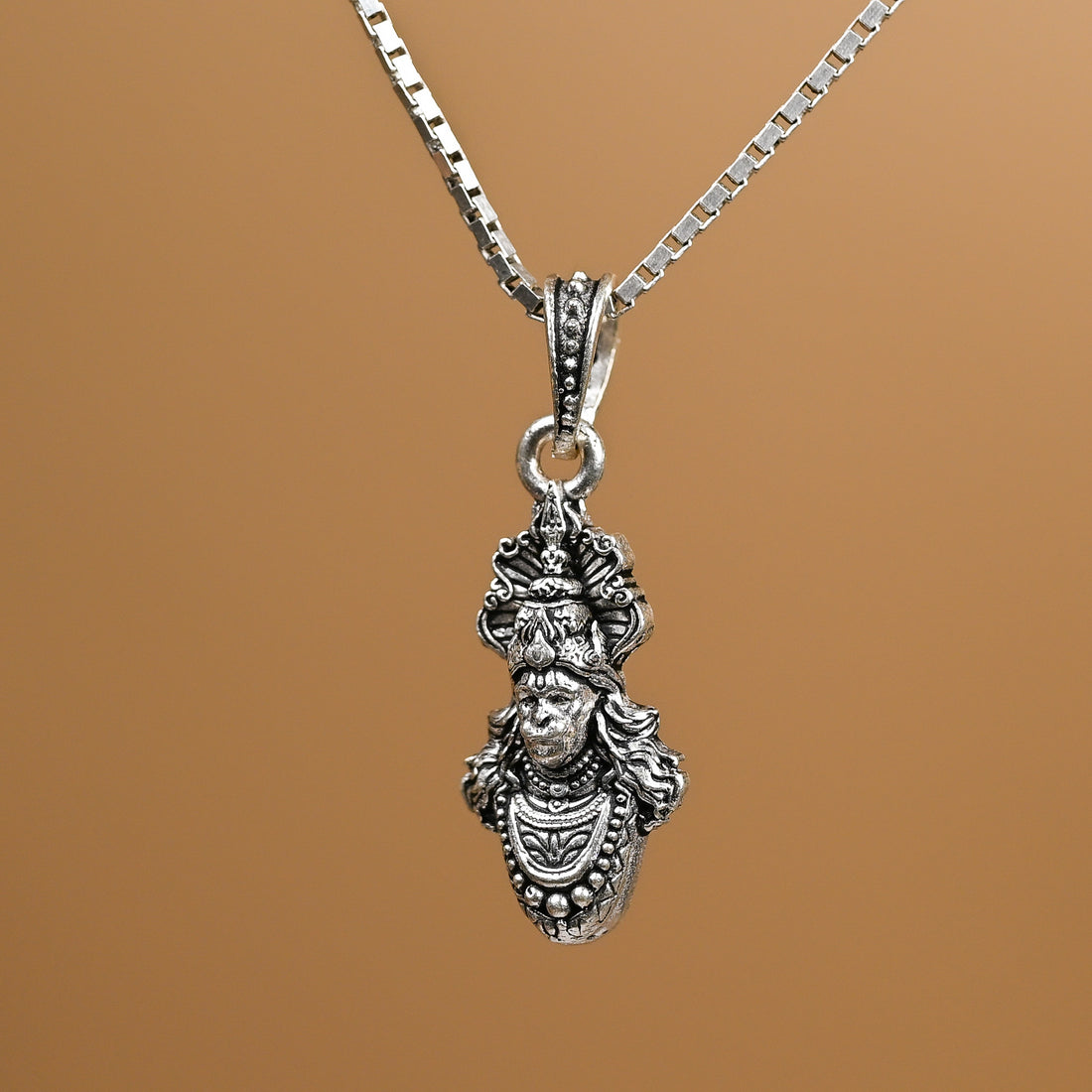 Veer Bajrangi Silver Pendant