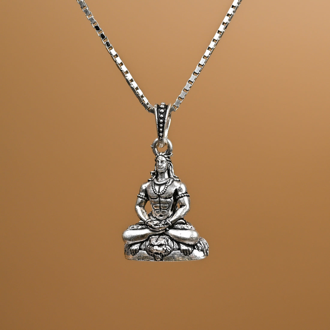 Mahadev Silver Pendant