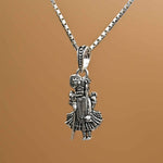 Shreenath Ji Divine Silver Pendant With Chain 