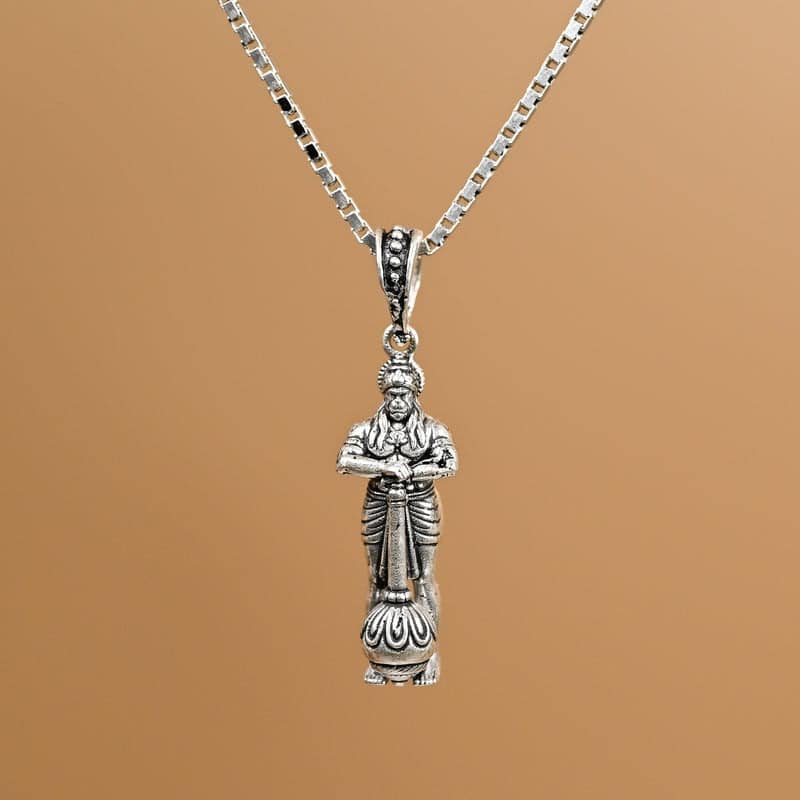 Silver Hanuman pendant