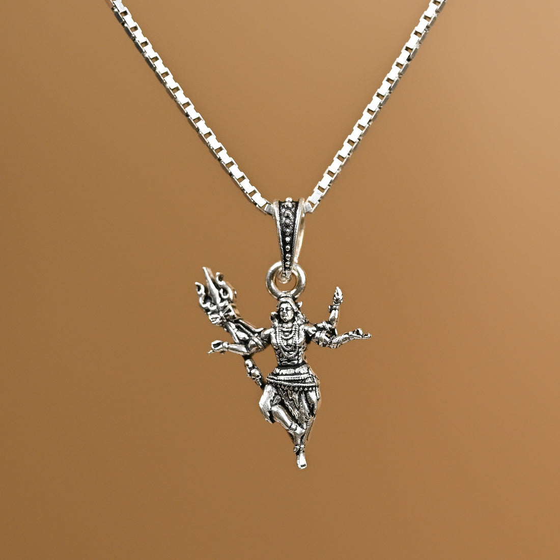 Mahadev Silver Pendant