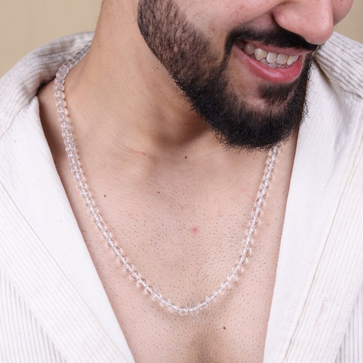 Oiginal Diamond Cut Sphatik Mala