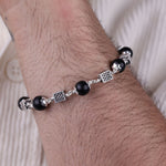 Original Karungali with Square Silver Bracelet