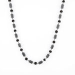 Rudraksha Silver Mala (Cylindrical Beads)