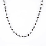 Rudraksha Silver Mala (Perforated Oval Beads)