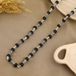 Authentic Karungali Silver Mala Damru Beads