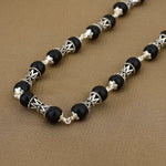 Karungali Silver Mala Damru Beads