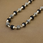 Karungali with Jay Shree Ram Beads Silver Mala