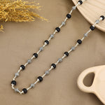 Authentic Karungali Silver Mala Ornate Sphere Beads