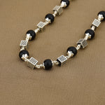Karungali Silver Mala Square Beads