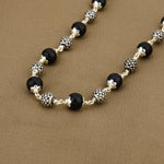 Karungali Silver Mala with Round Beads