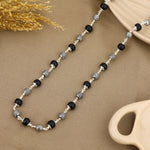 Authentic Karungali Silver Mala with Spherical Beads