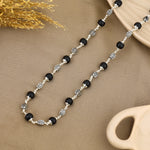 Authentic Karungali Silver Mala With Oval Beads