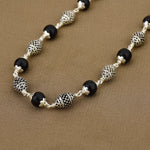 Karungali Silver Mala (Dome Beads)