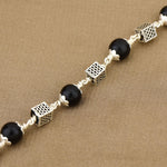 Karungali with Square Silver Bracelet