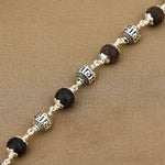 Karungali with Shree Hari Silver Bracelet