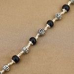 Karungali with Jay Shree Ram Silver Bracelet