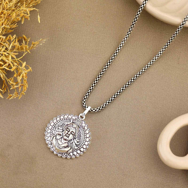 Lord Shankar Silver Pendant