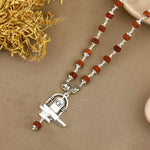 Spiritual Shivling Rudraksha Silver Pendant