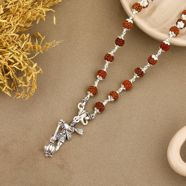 Lord Hanuman Silver Pendant