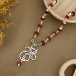Mahadev Om Chandra Silver Pendant