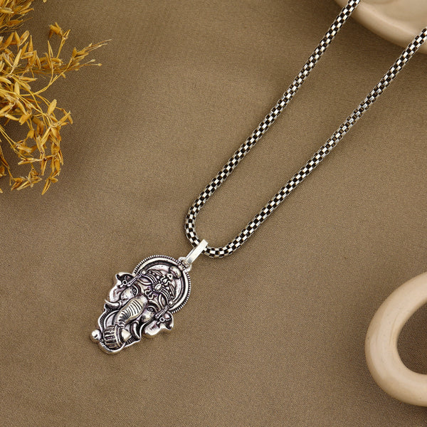 Lord Ganesha Silver Pendant
